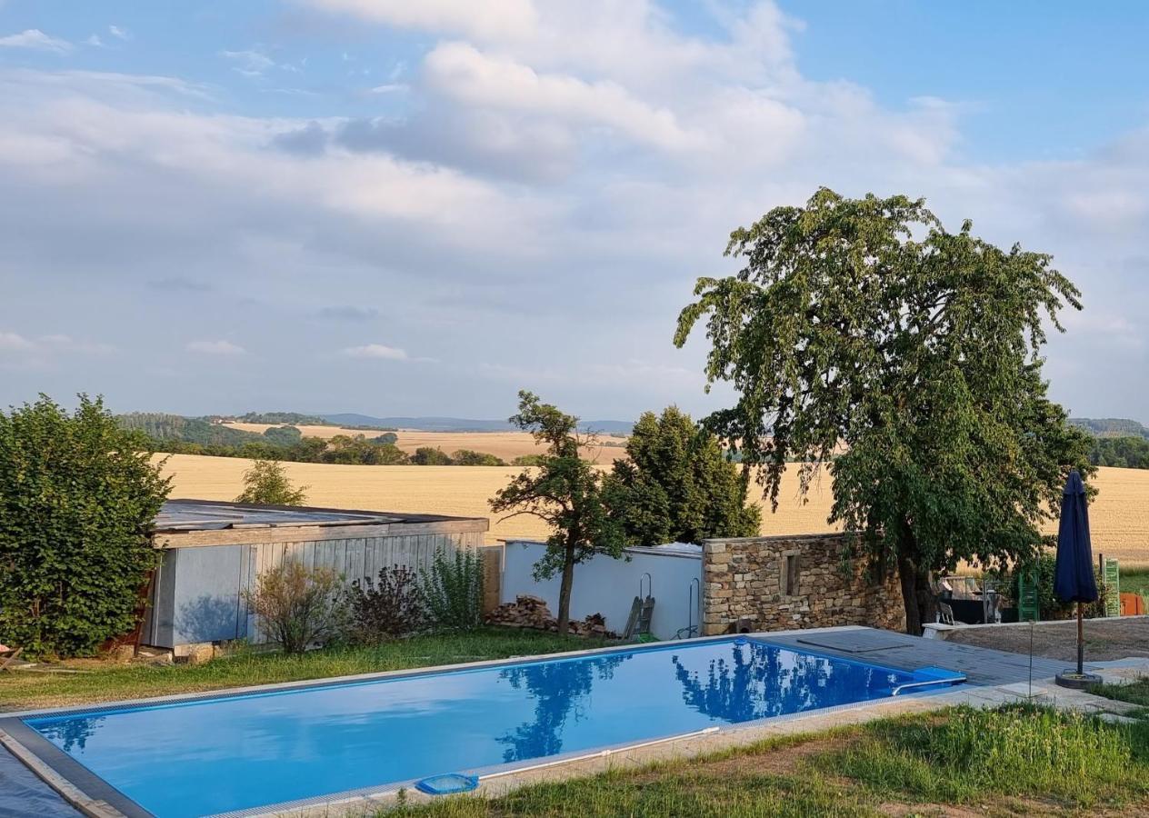 Alte Scheune Rietzschelhof Muglitztal Buitenkant foto