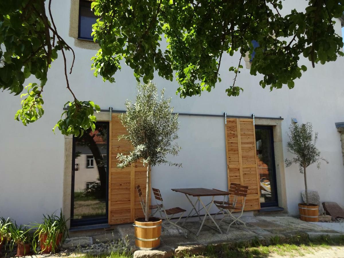 Alte Scheune Rietzschelhof Muglitztal Buitenkant foto